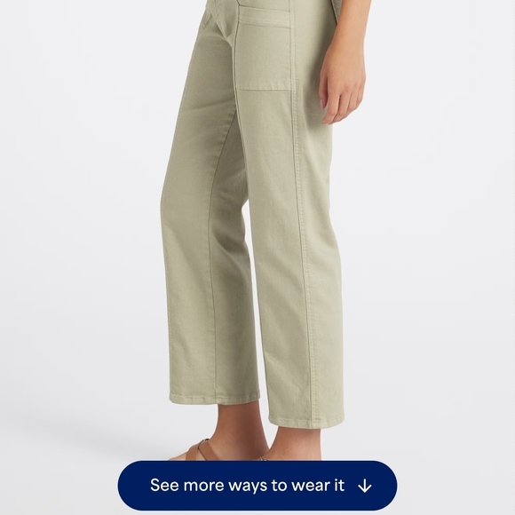 KanCan Women's Light Olive Green Straight Leg Ankle Jeans - Picture 2 of 6